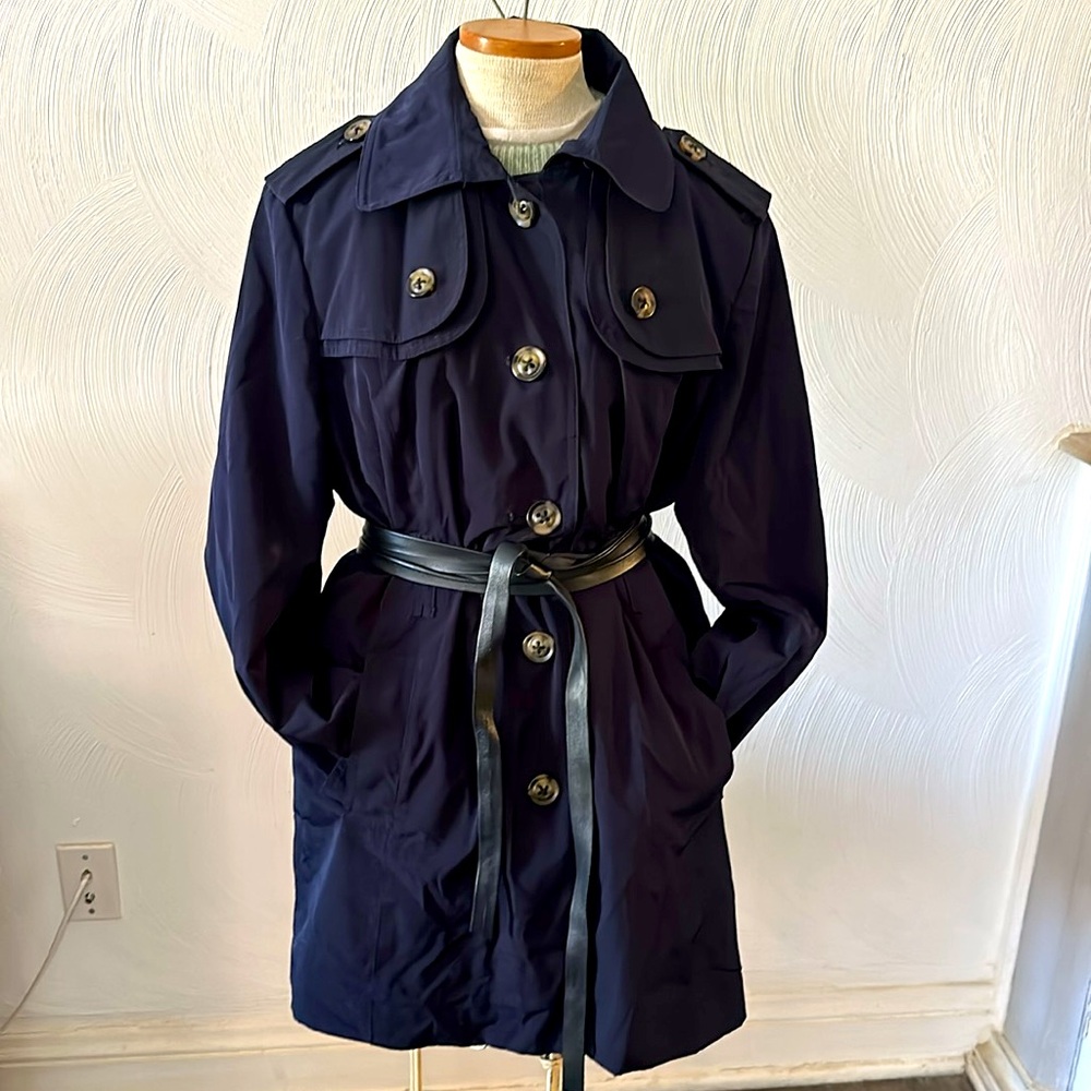 London Fog NAVY trench coat sz XL